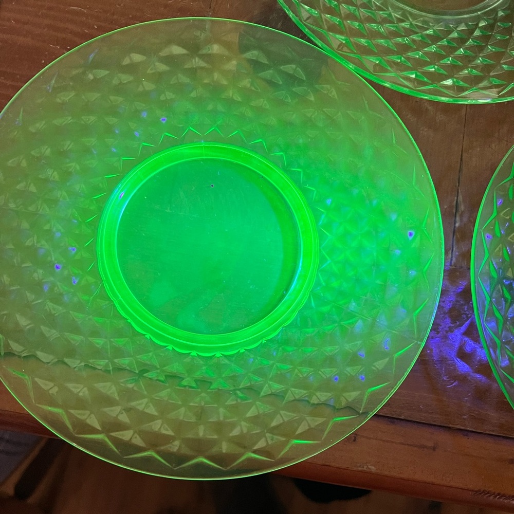 Uranium Glass Plates